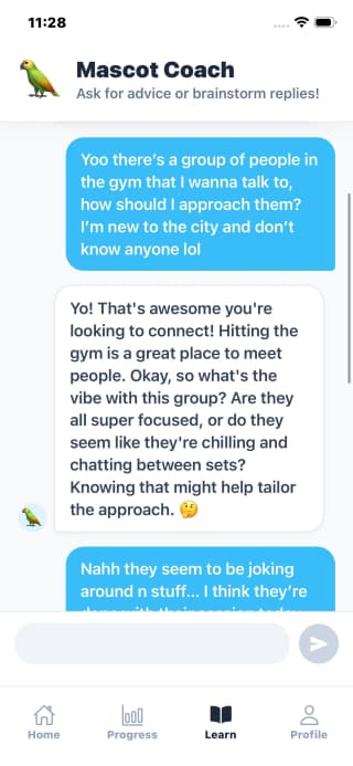 AI Coach Texting
